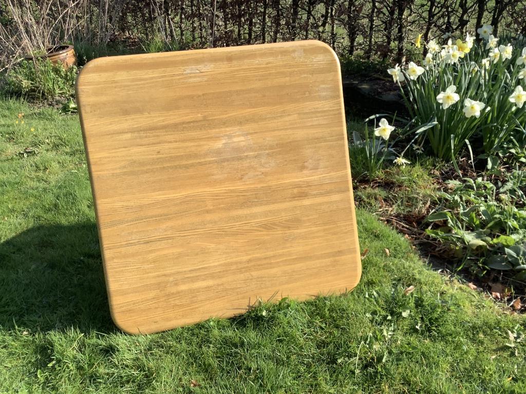 salontafel, Huis en Inrichting, Tafels | Salontafels, Ophalen, Gebruikt, 100 tot 150 cm, Vierkant