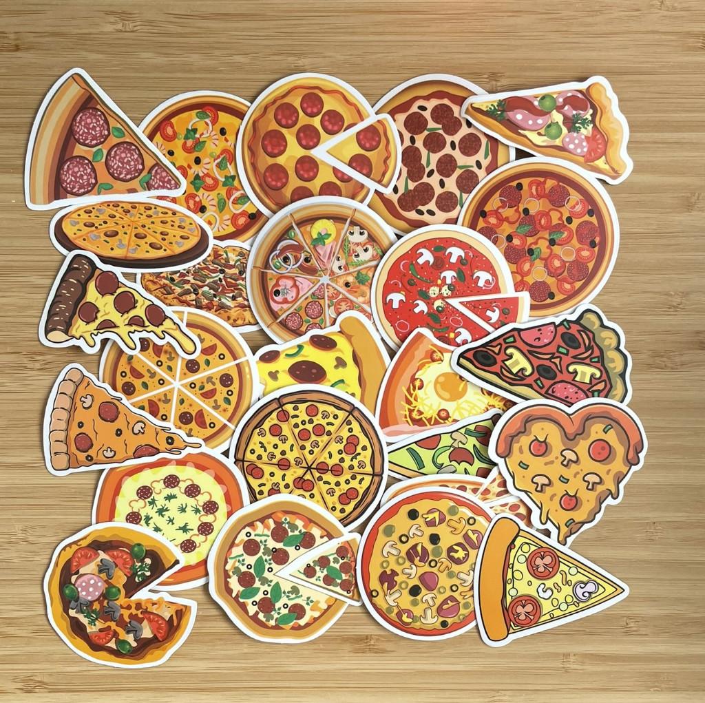 Pizza stickers, Verzenden, Nieuw, Meerdere stickers