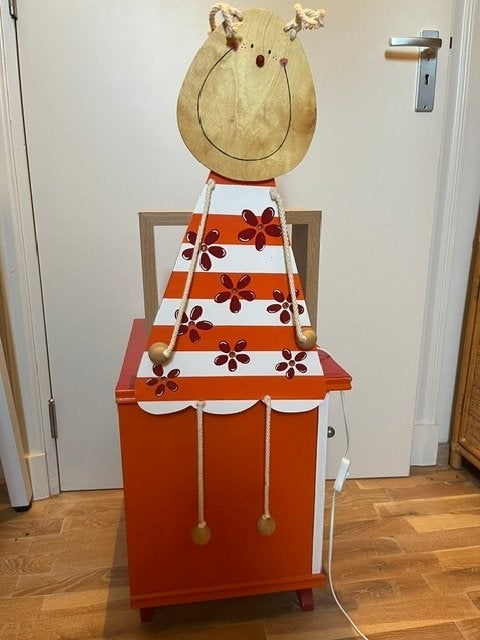 GRATIS: Houten wandlamp, Ophalen, Zo goed als nieuw, Hout, Nachtlamp