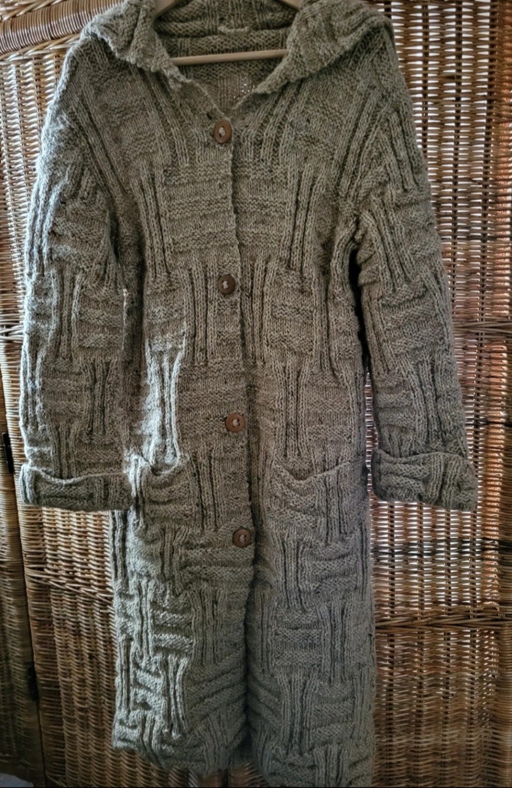 Prachtig 'boho' handmade wollen vest, Kleding | Dames, Ophalen of Verzenden, Zo goed als nieuw, Beige