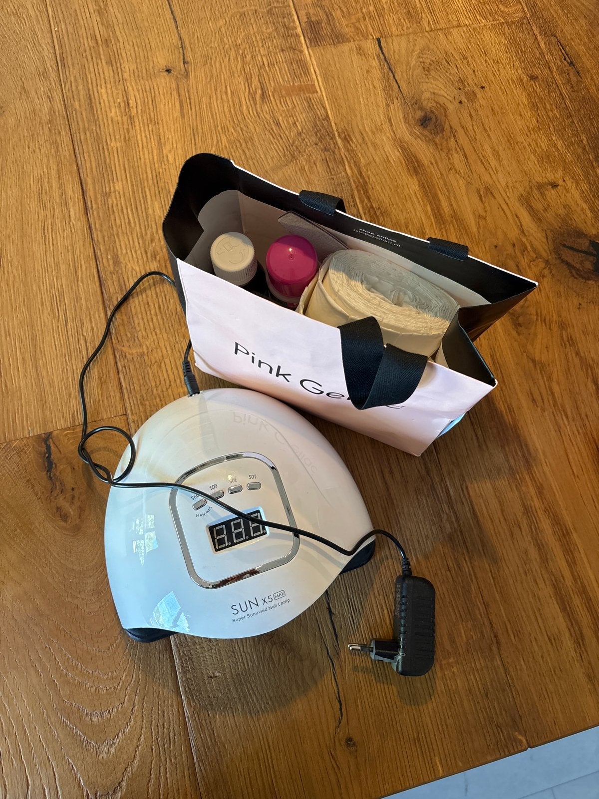 UV/LED Nagellamp SUN X5 MAX met Pink Gellac benodigdheden, Ophalen of Verzenden, Zo goed als nieuw, Overige typen