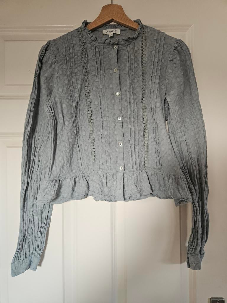 Mu Jewellery linde groene blouse mt M, Maat 38/40 (M), My Jewellery, Ophalen of Verzenden, Gedragen