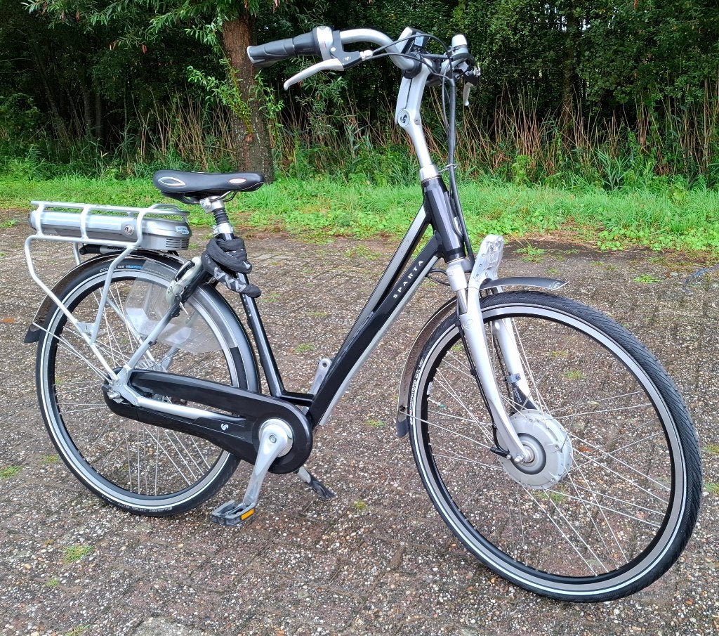 Elektrische Sparta damesfiets/E-bike, 57cm hoog✅️, Ophalen, Sparta, Velgrem, Versnellingen