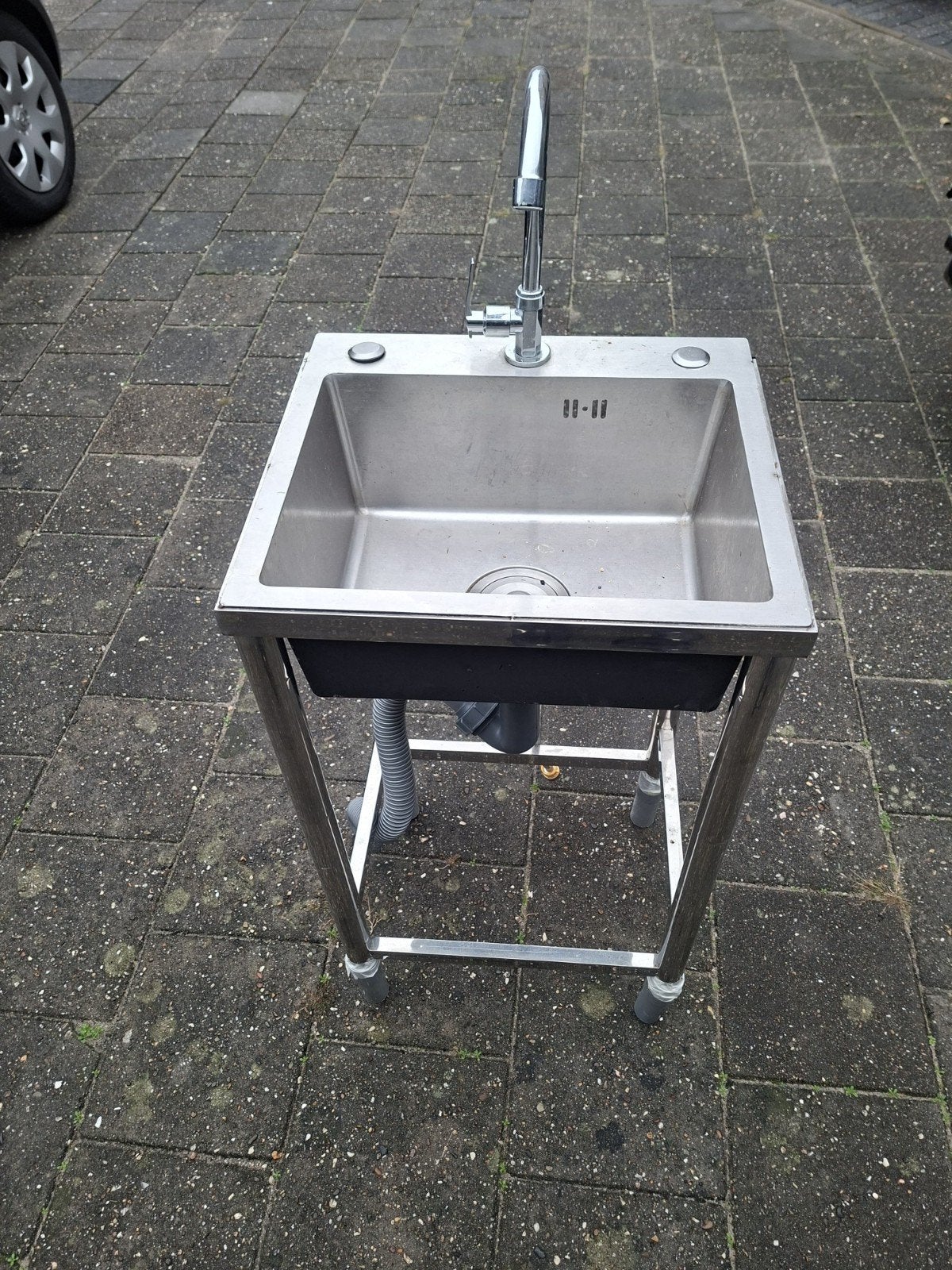 Wasbak voor verbouw of Camping, Ophalen, Gebruikt, Wastafel
