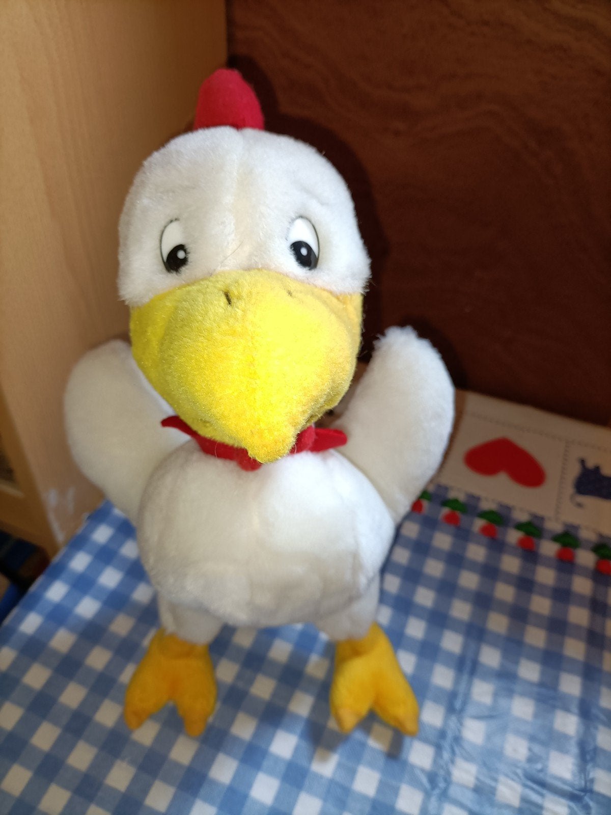 Kip knuffel / haan knuffel 27 cm groot, Ophalen of Verzenden, Zo goed als nieuw, Overige typen