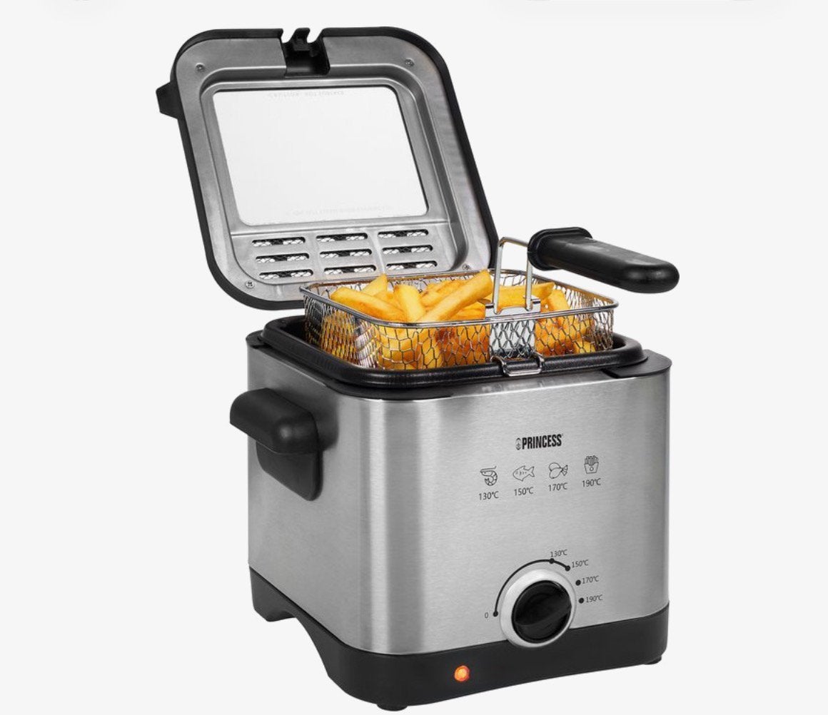Princess Mini Friteuse -AANBIEDING!!! Van 36,99 nu voor, 1 tot 2 liter, Verzenden, Nieuw, Uitneembare binnenpan