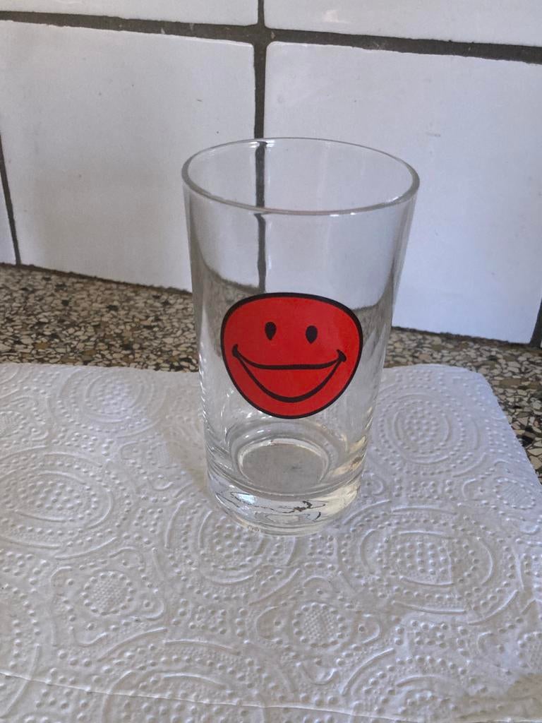 Glas smiley, Ophalen of Verzenden, Zo goed als nieuw