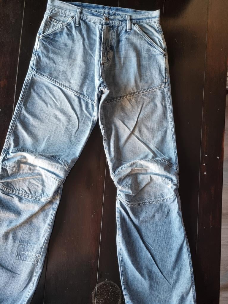 CLASSIC G STAR RAW ELWOOD STRAIGHT FIT JEANS SIZE 34/38!!, Blauw, Ophalen of Verzenden, Zo goed als nieuw, G-Star Raw