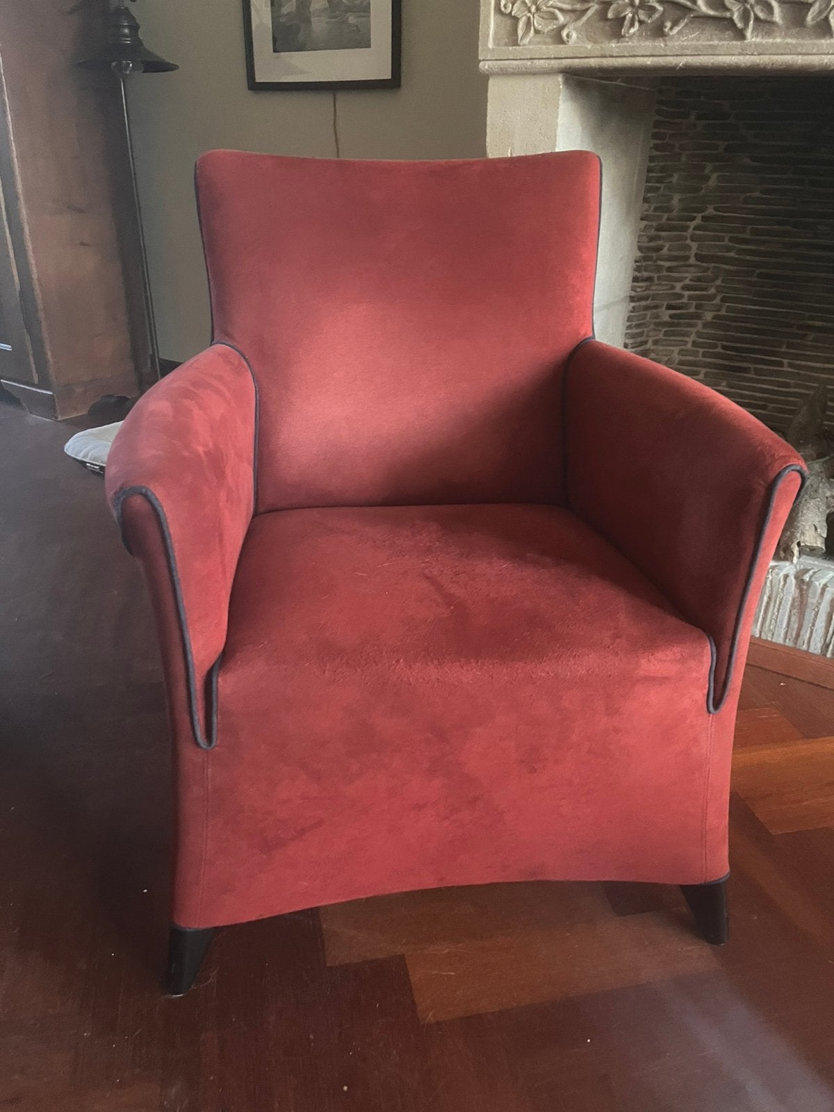 Klassieke stoel, Huis en Inrichting, Fauteuils, Ophalen, Gebruikt, 75 tot 100 cm, Stof
