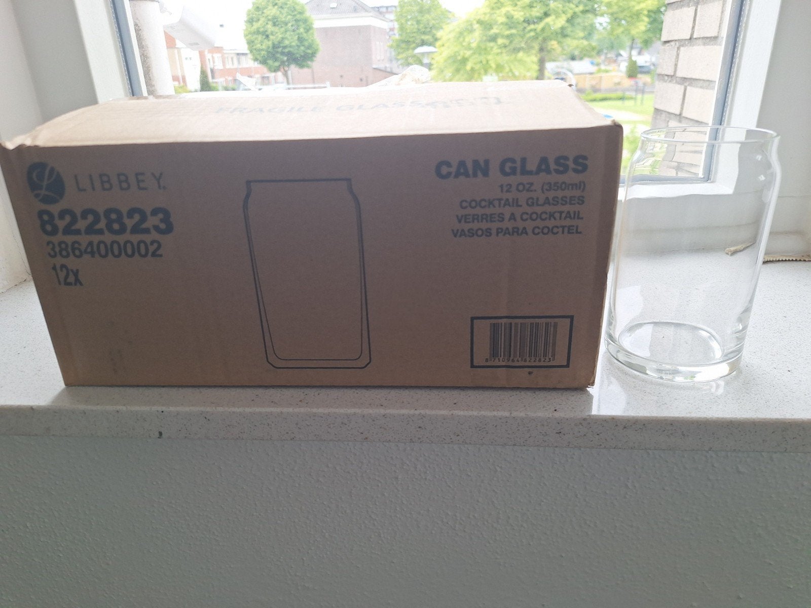 doos met 12 cocktail glazen, Ophalen, Nieuw, Waterglas