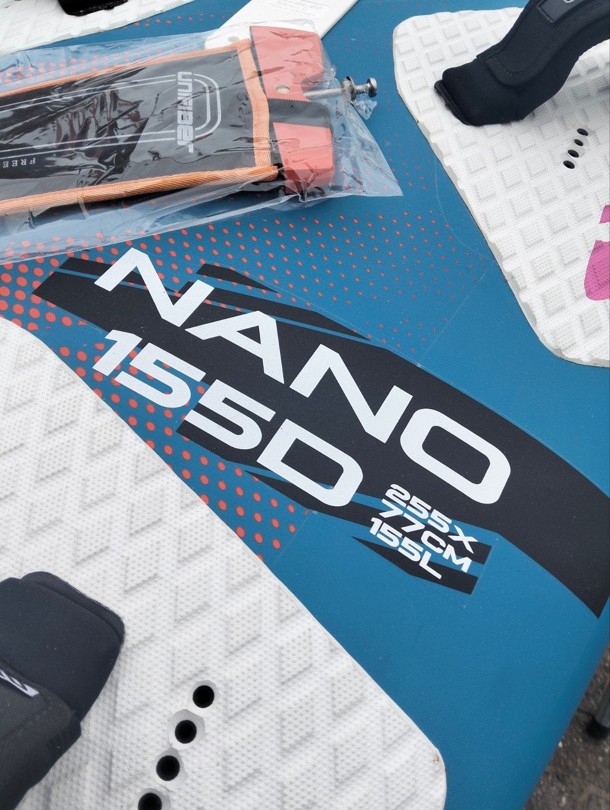 Exocet Nano 155D  ltr. met zwaard en vin. zgan, 250 tot 300 cm, Zo goed als nieuw, Plank, Exocet