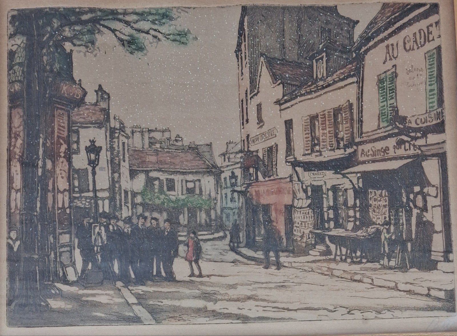 Amee de Boret ? Parijs. Ca 1875/1900. Ets., Antiek en Kunst, Ophalen of Verzenden