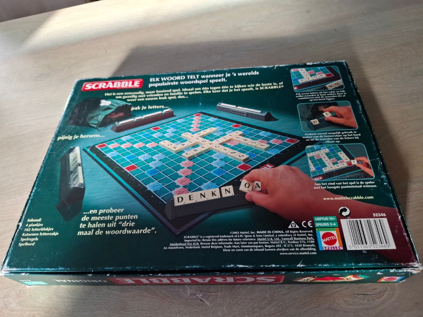 Scrabble Original Bordspel - Compleet en Goede Staat, Hobby en Vrije tijd, Gezelschapsspellen | Bordspellen, Mattel, Gebruikt