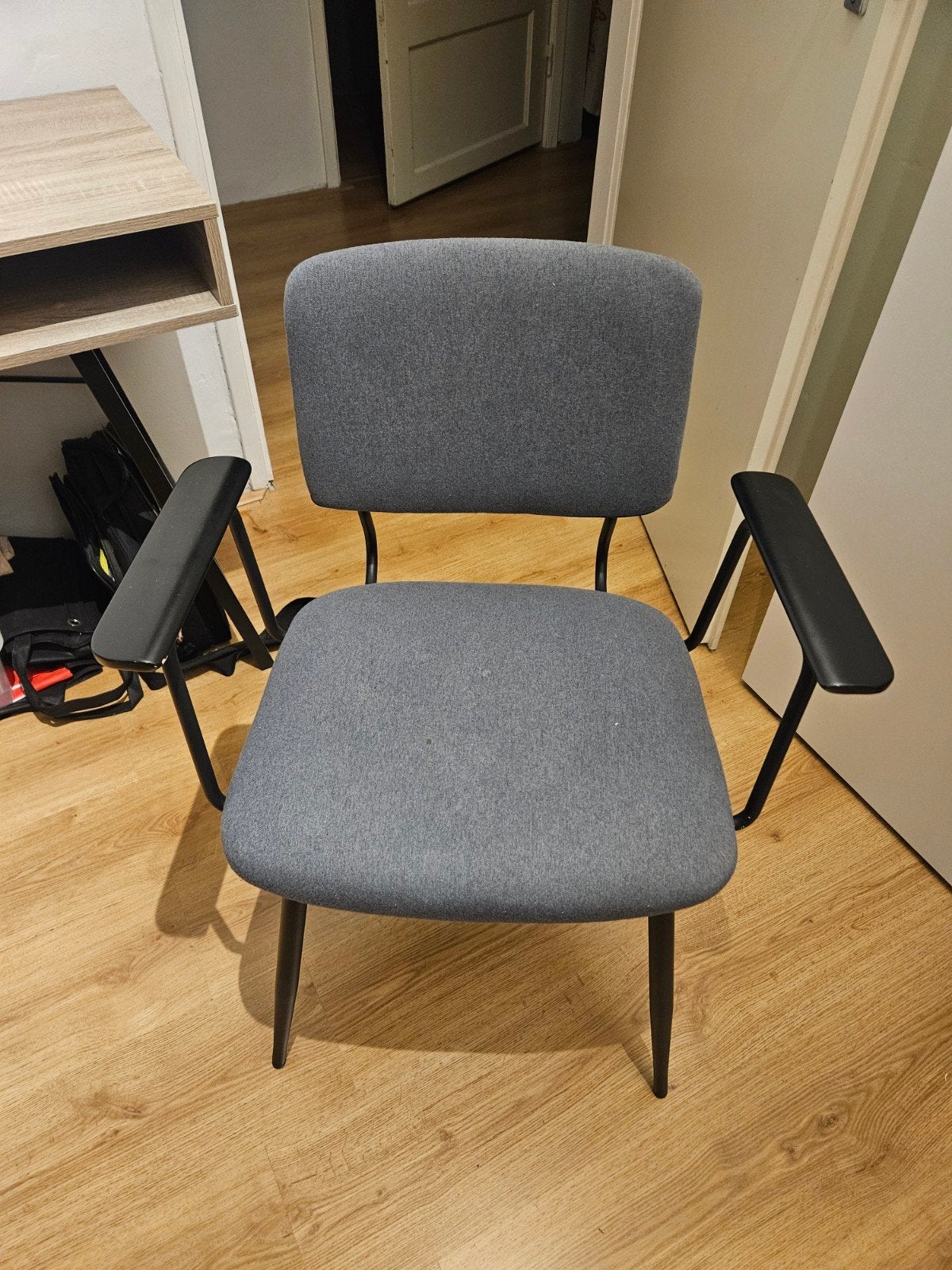 Grijze bureaustoel met leuk design van Jysk, Ophalen, Gebruikt, Grijs