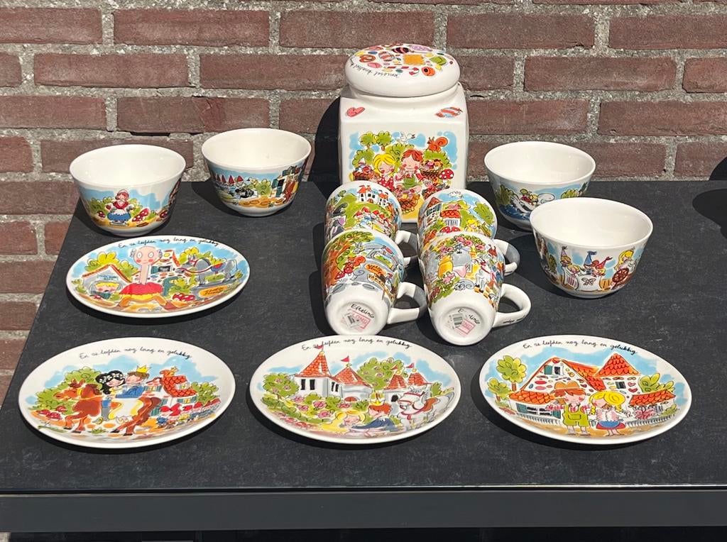 Blond Amsterdam Efteling servies, Ophalen, Blond Amsterdam, Zo goed als nieuw, Aardewerk