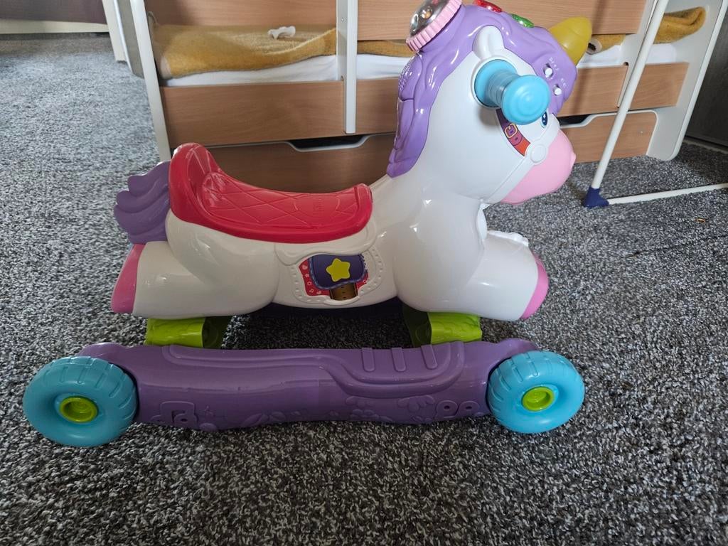 VTech Baby Rock & Ride Eenhoorn - 3-in-1 Speelplezier, Ophalen, Zo goed als nieuw, Meisje