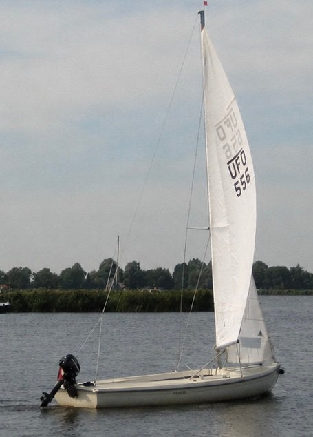 UFO open zeilboot 6,10 mtr., Ophalen, 6 meter of meer, Gebruikt, Grootzeil