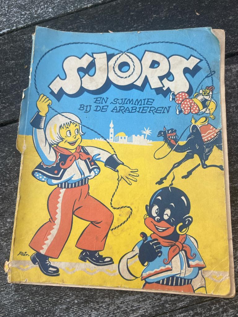 Sjors en Sjimmie bij de Arabieren - Oud stripboek, Boeken, Eén stripboek, Ophalen of Verzenden, Gelezen