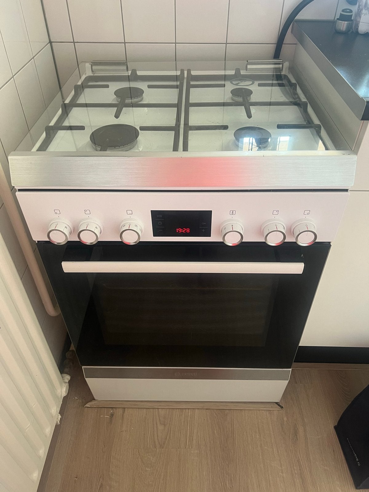 Bosch Vrijstaand Gasfornuis met Oven, Witgoed en Apparatuur, Fornuizen, Ophalen, Gebruikt, 60 cm of meer, 4 kookzones