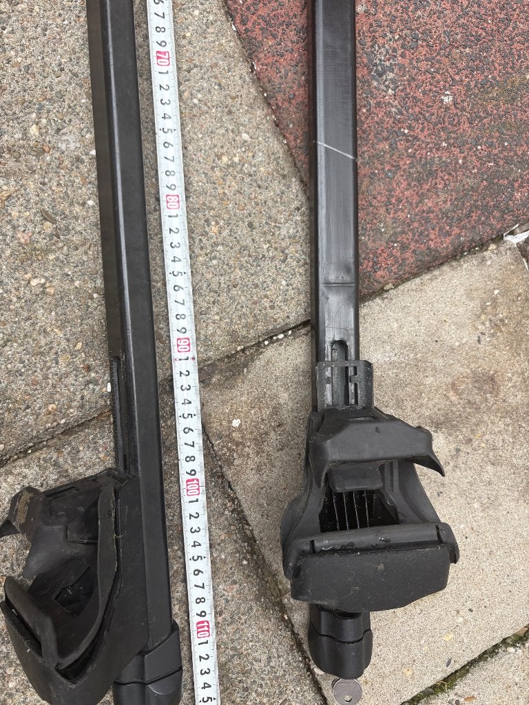 Thule dakdragers 100 cm voor dakrails universeel 2 sleutels, Ophalen