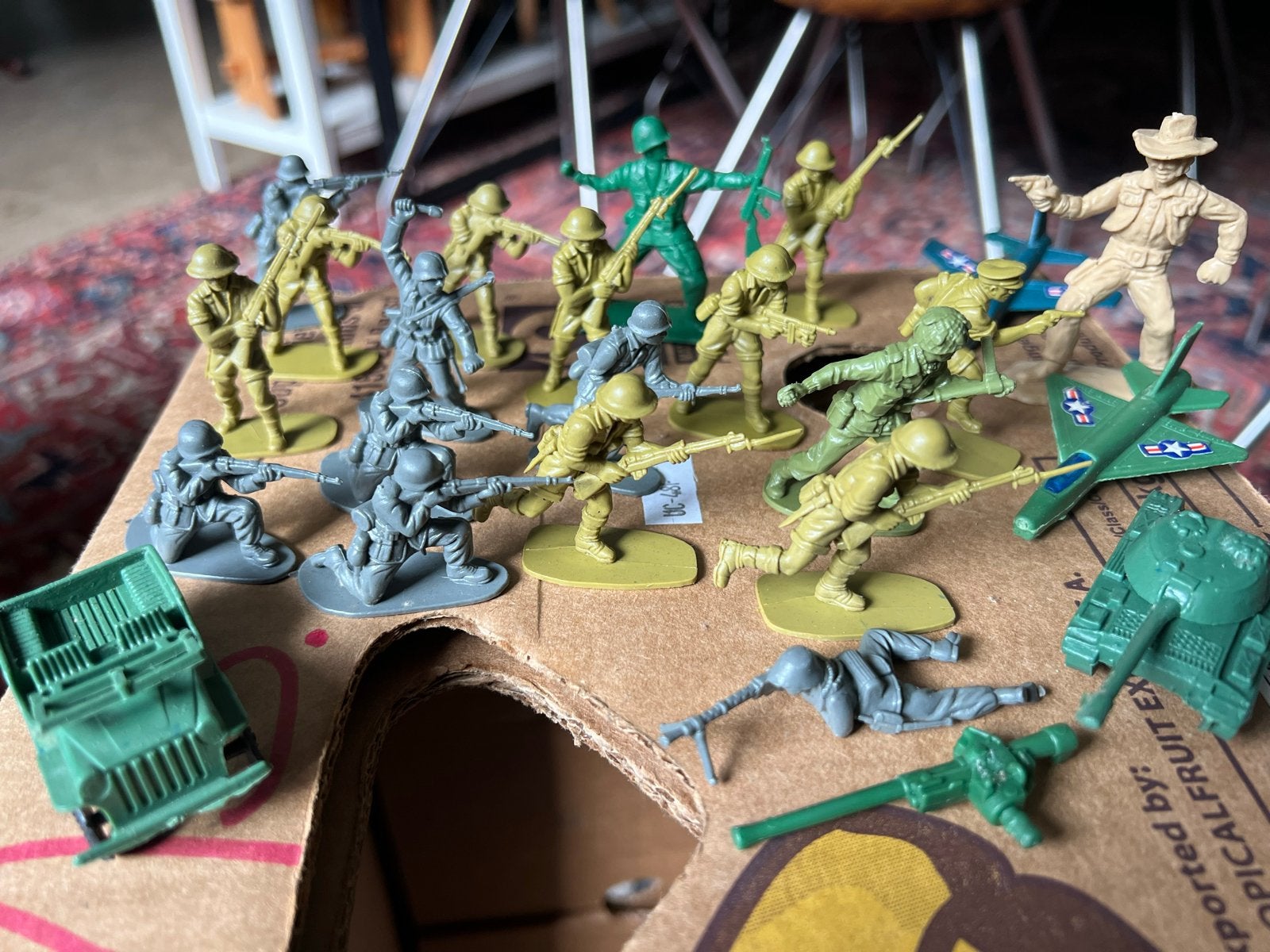 Grote set plastic soldaatjes en militair speelgoed, Ophalen of Verzenden, Gebruikt, Jongen of Meisje