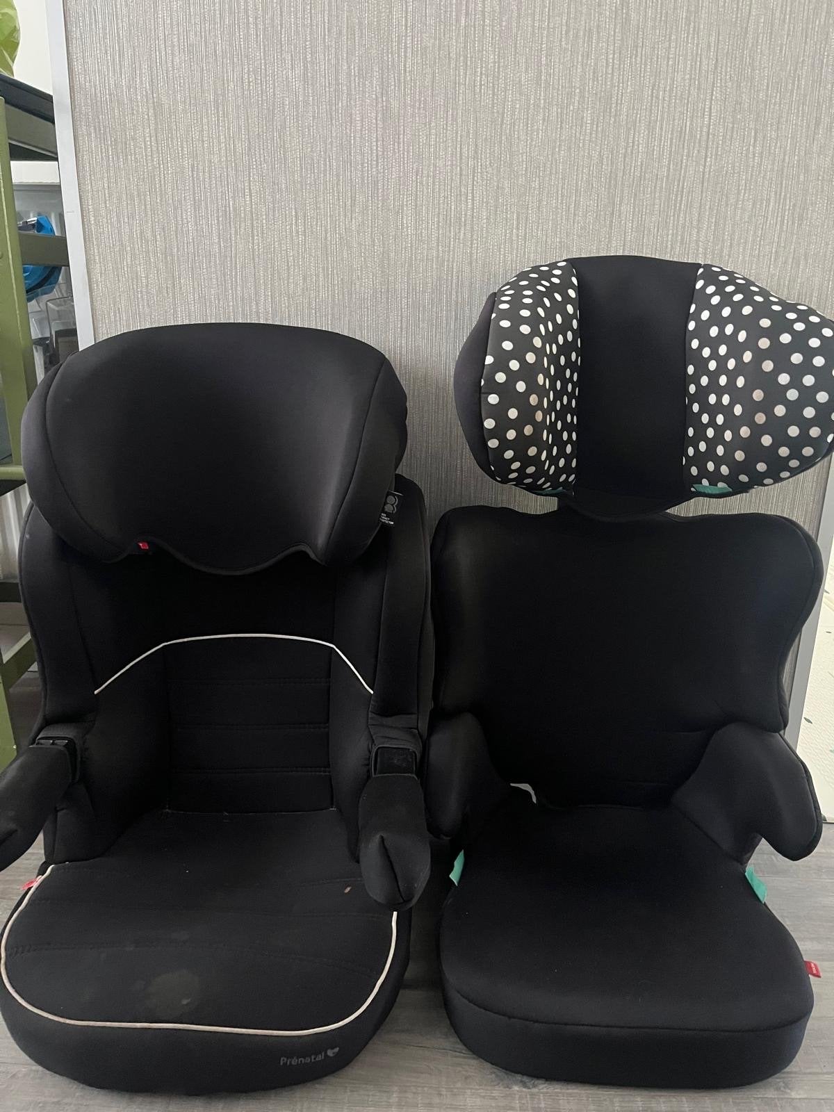 Twee autostoeltjes zonder Isofix, 15 t/m 36 kg, Zijbescherming, Ophalen, Overige merken