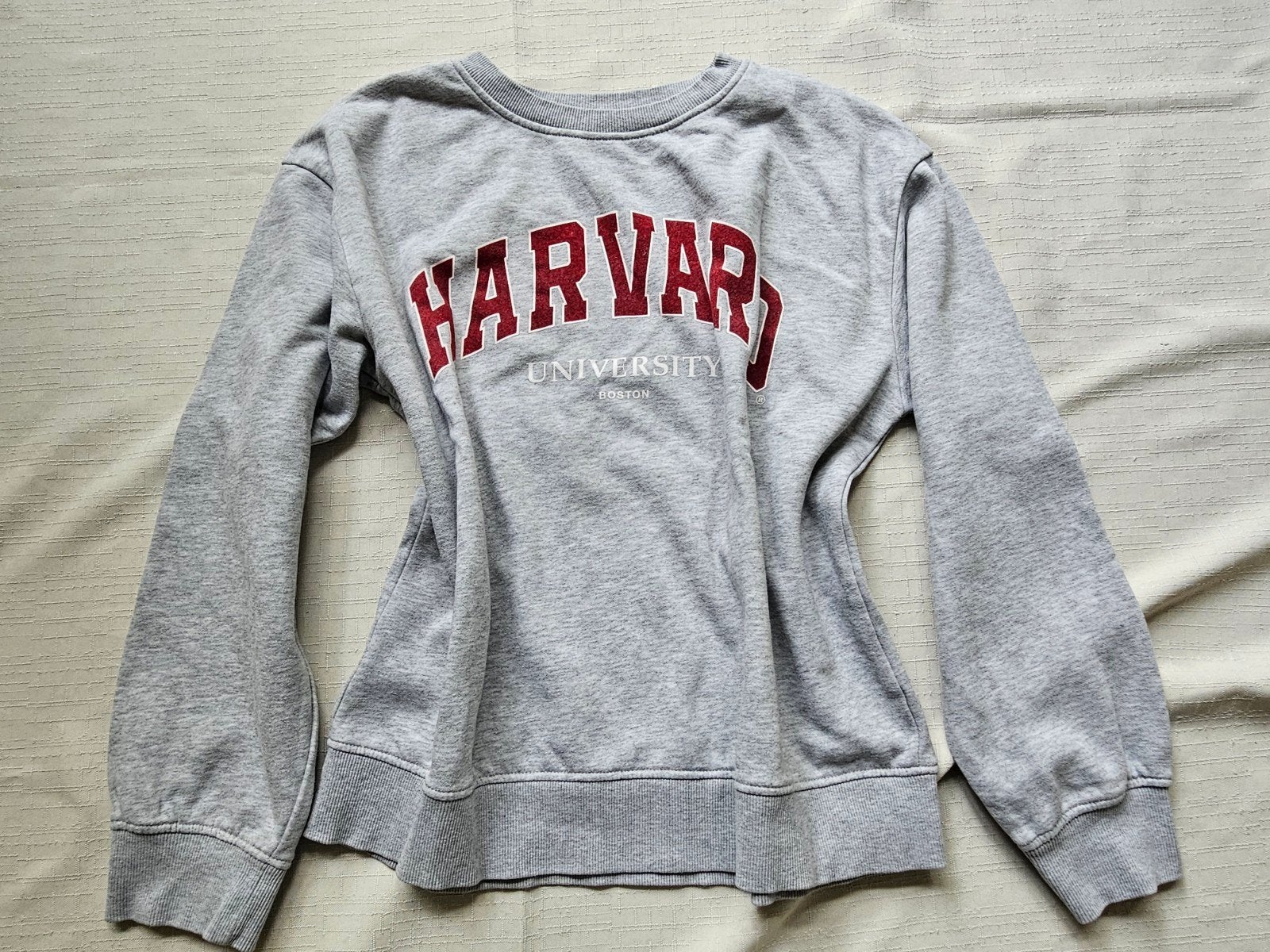 Grijze Harvard University sweater- nieuw- S, Ophalen of Verzenden, Maat 36 (S), Grijs, Harvard University