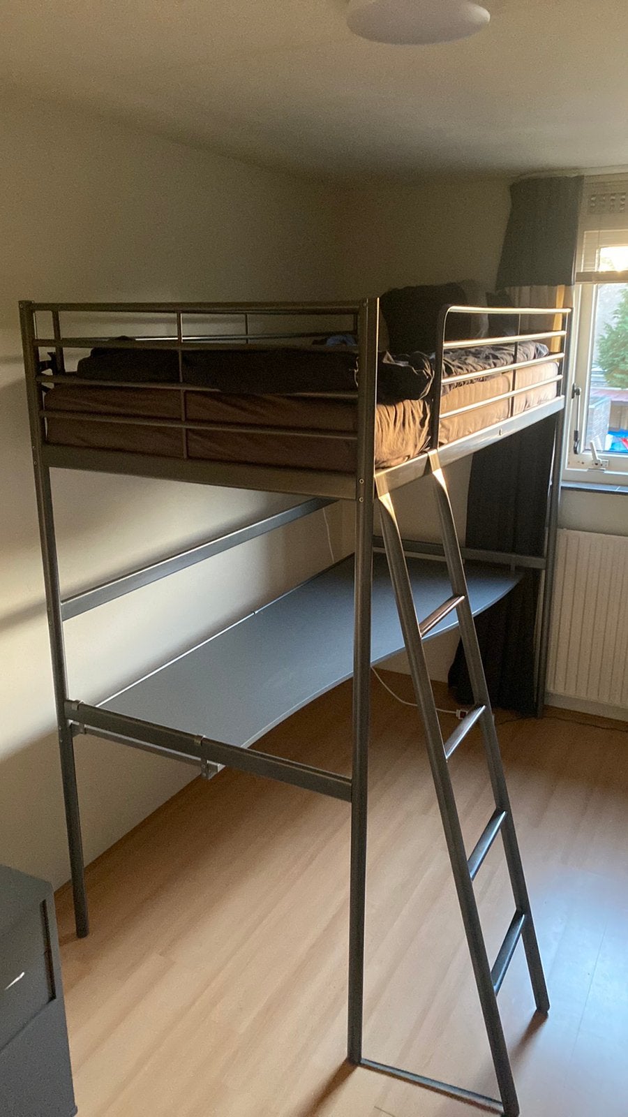 IKEA Svärta hoogslaper + Bureau, Ophalen, Gebruikt, 90 cm, Eenpersoons