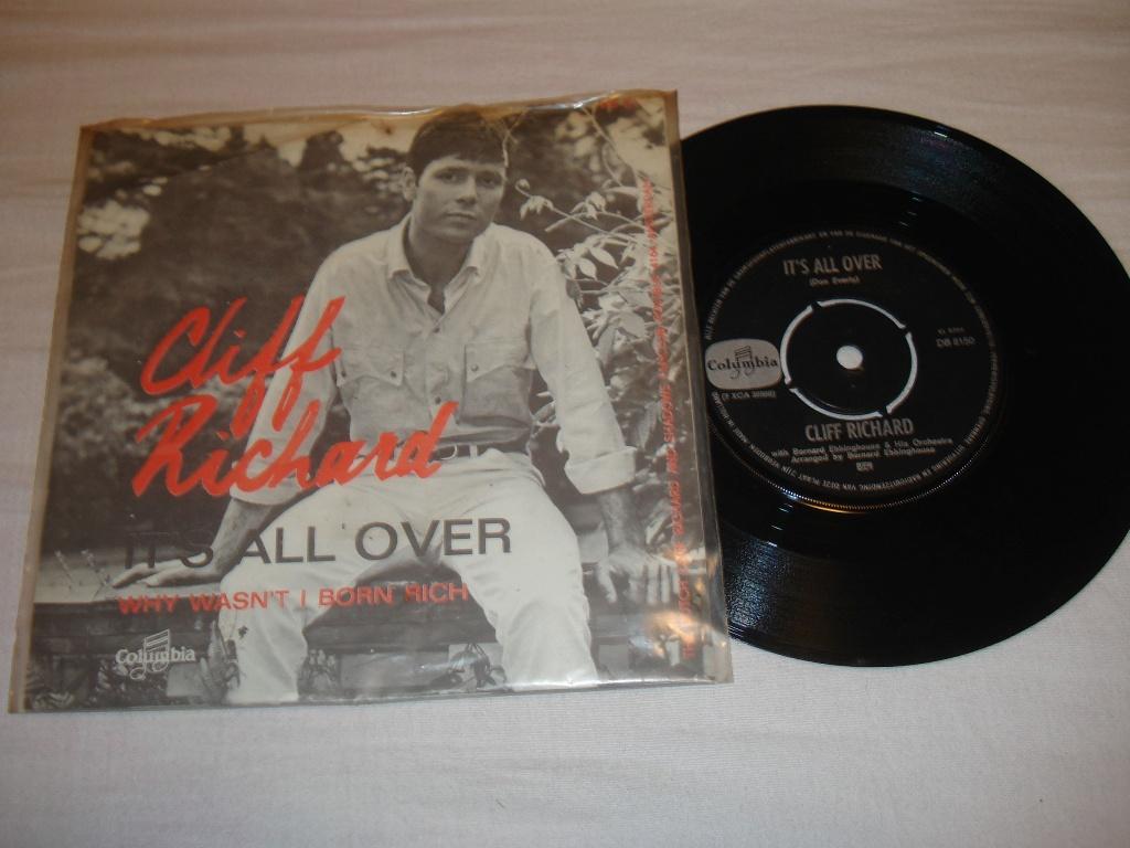 Cliff Richard    its all Over     Orgineel, Originele persing, Ophalen of Verzenden, Zo goed als nieuw, Pop