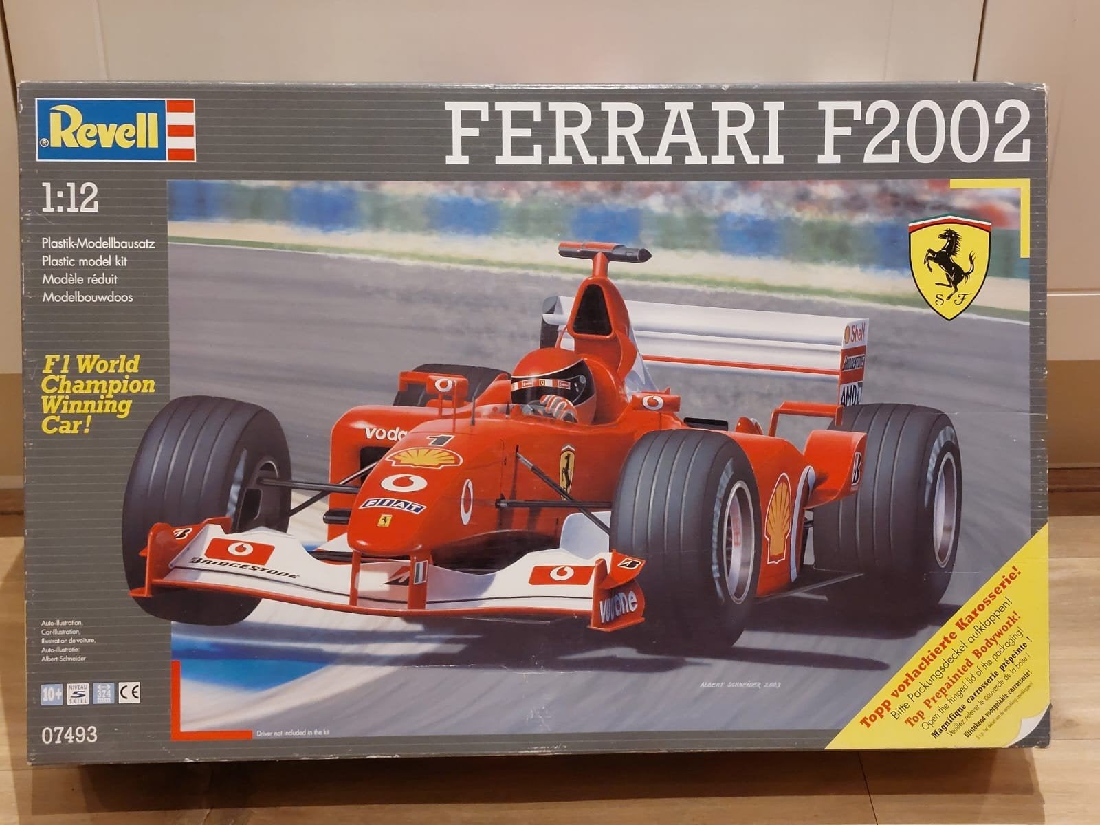 NIEUW Bouwdoos Revell Ferrari F2002 nr 07493 collectors item, Hobby en Vrije tijd, Modelbouw | Auto's en Voertuigen, Auto, Revell