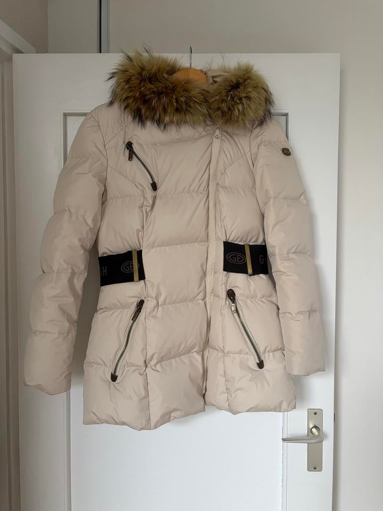 Goldbergh beige winter ski jas maat 36, Kleding | Dames, Wintersportkleding, Ophalen of Verzenden, Zo goed als nieuw, Maat 36 (S)