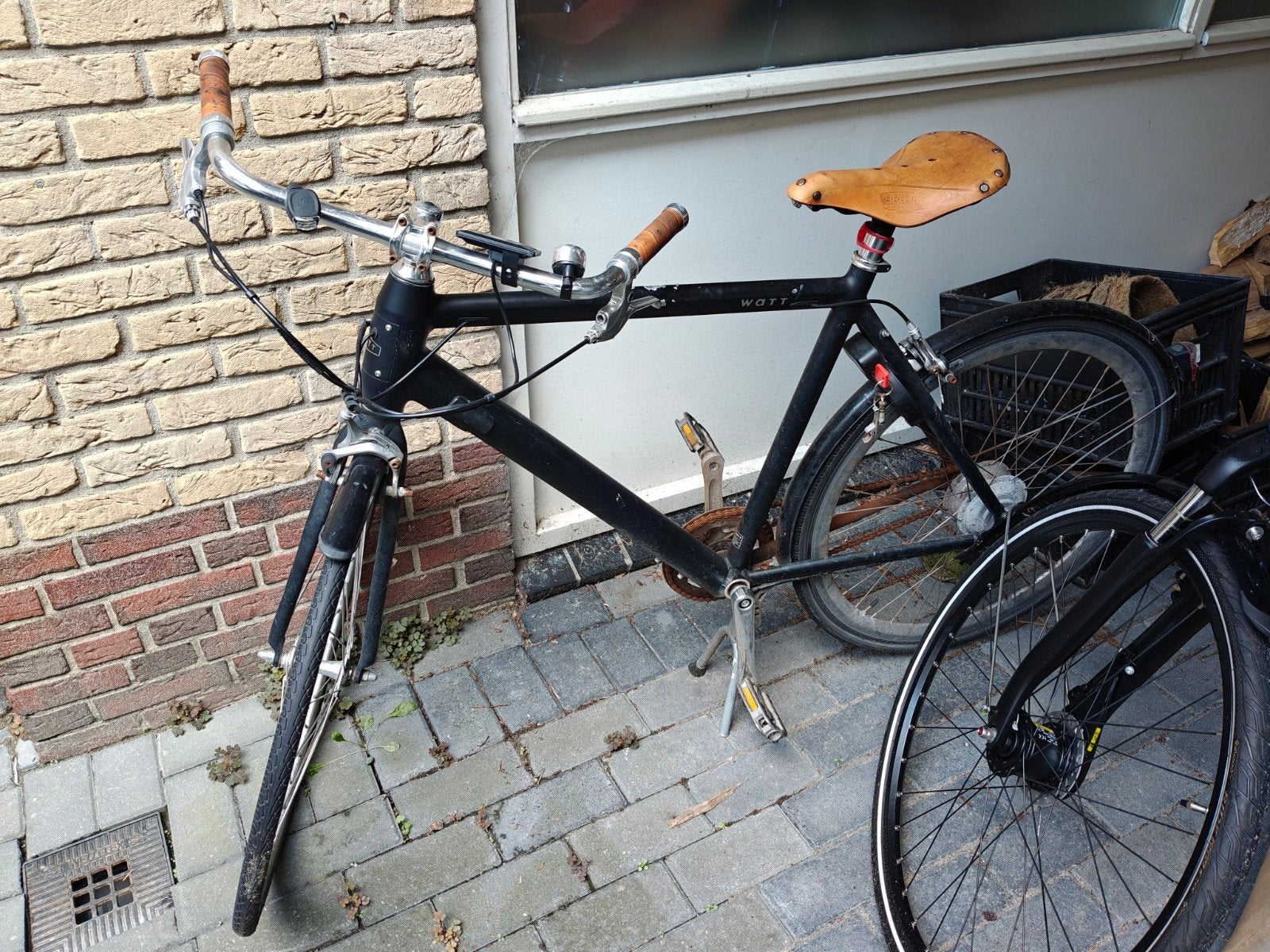 Watt Brooklyn E-bike met Brooks zadel, Ophalen, Gebruikt, Overige merken