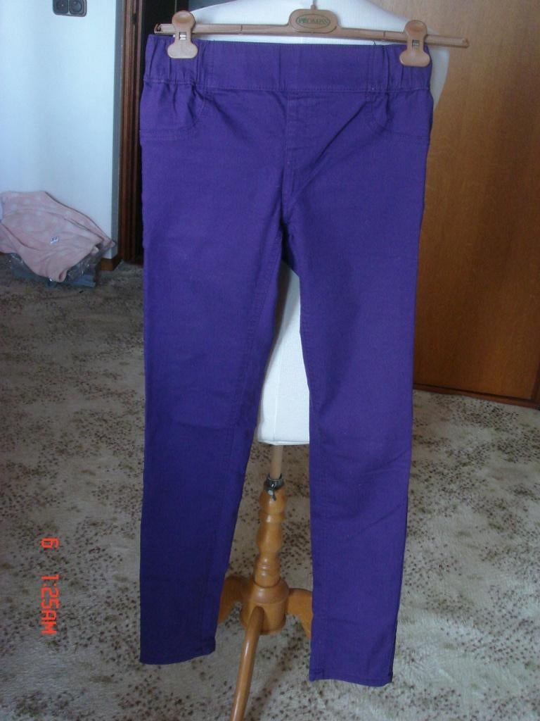 broek/jegging, Esmara, 36/38 paars, Kleding | Dames, Paars, Zo goed als nieuw, Maat 36 (S), Lang