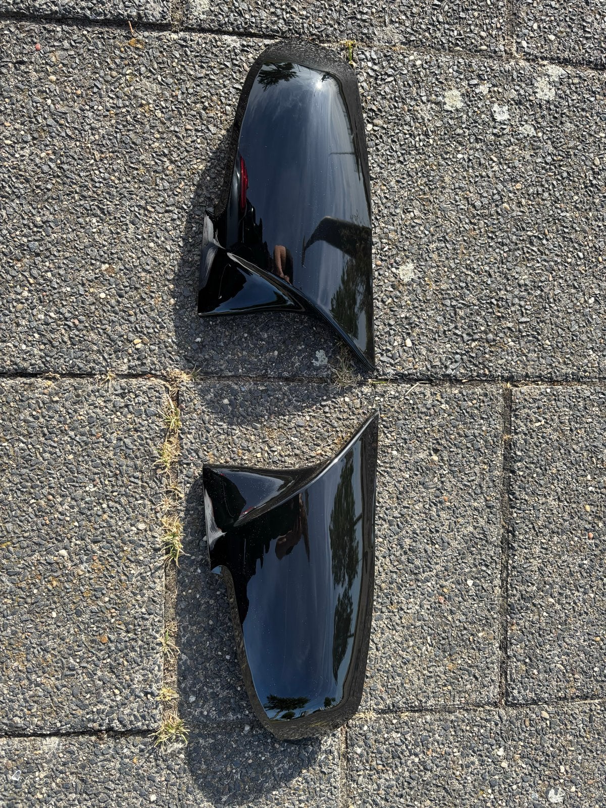 Spiegelkappen BMW - Glanzend Zwart, Verzenden, Gebruikt, BMW