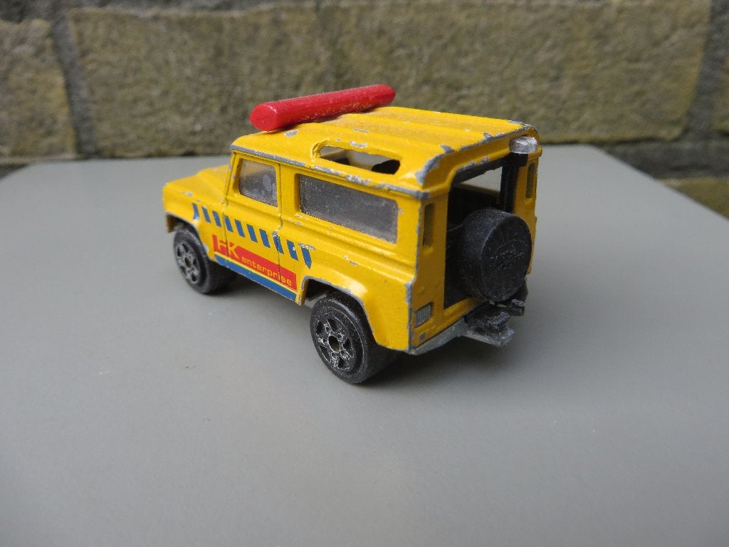 Majorette Land Rover 90 FK ENTERPRISES, Ophalen of Verzenden, Gebruikt, Auto
