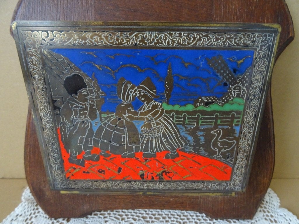 Antieke /vintage Oud-Hollandse krantenbak wand krantenhouder, Ophalen of Verzenden