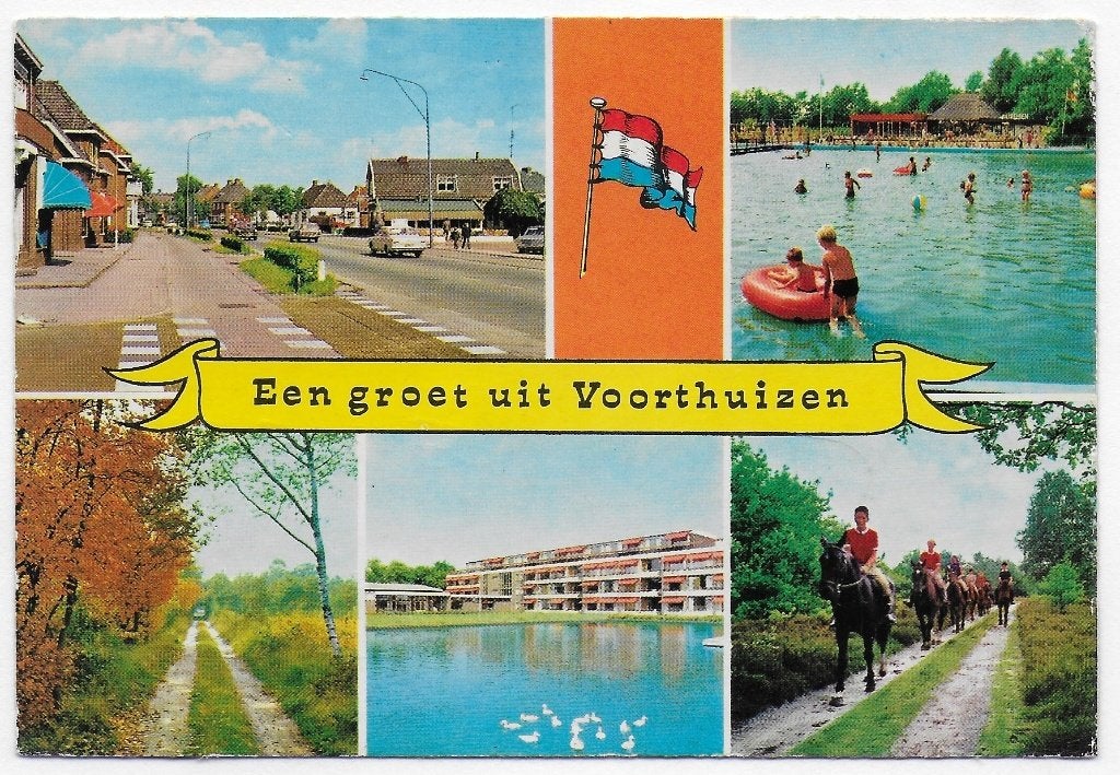 Voorthuizen gelopen Ansichtkaart (B2812 ), Ophalen of Verzenden, 1980 tot heden, Gelopen