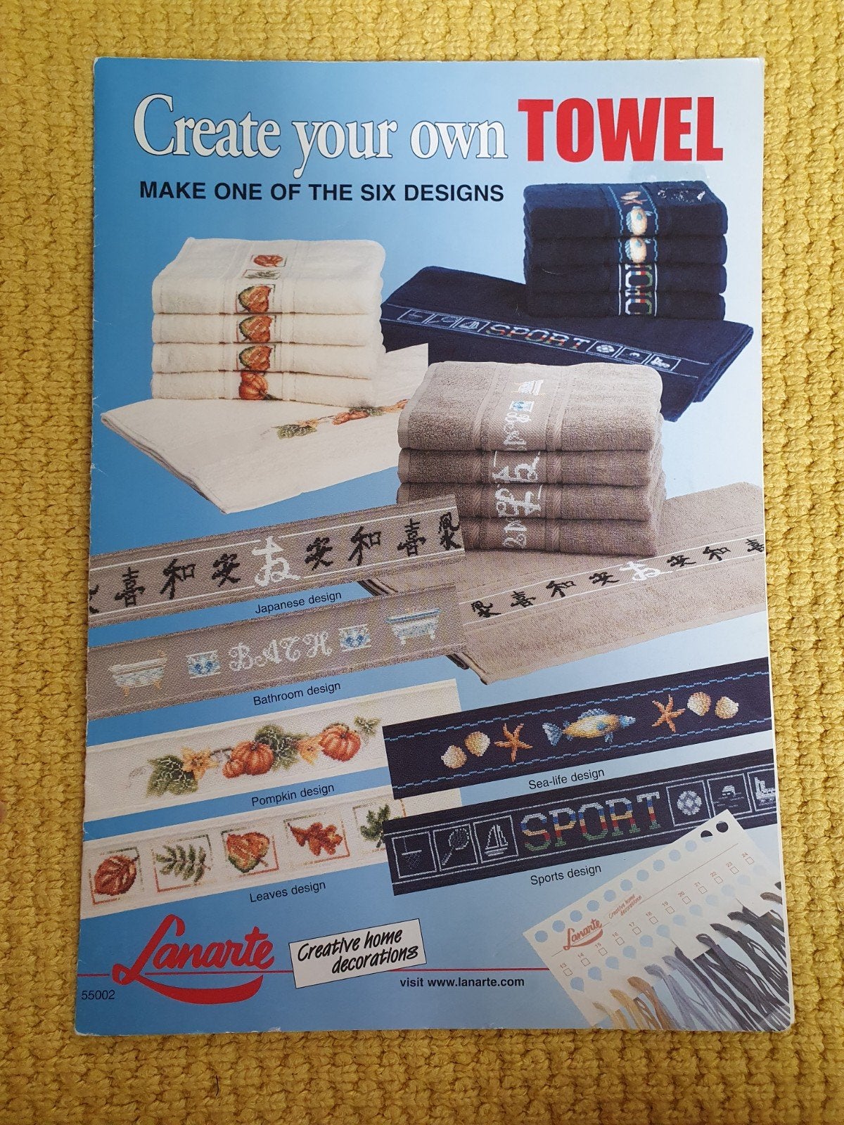 lanarte leaflet handdoek randen borduren, Verzenden, Nieuw, Patroon