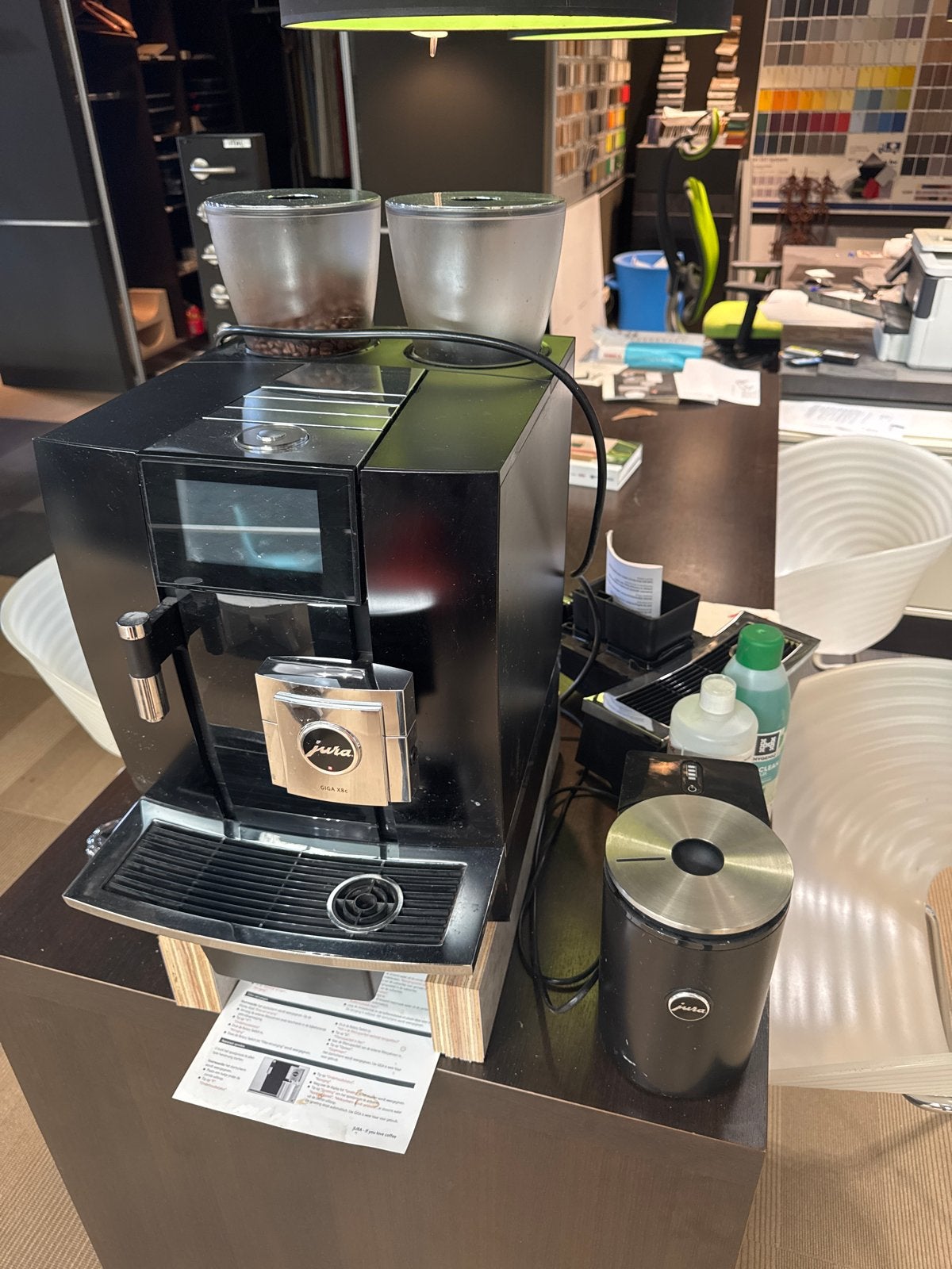 Jura GIGA X8c Professionele Koffiemachine - Zo goed als nieu, Witgoed en Apparatuur, Koffiezetapparaten, Ophalen, Afneembaar waterreservoir