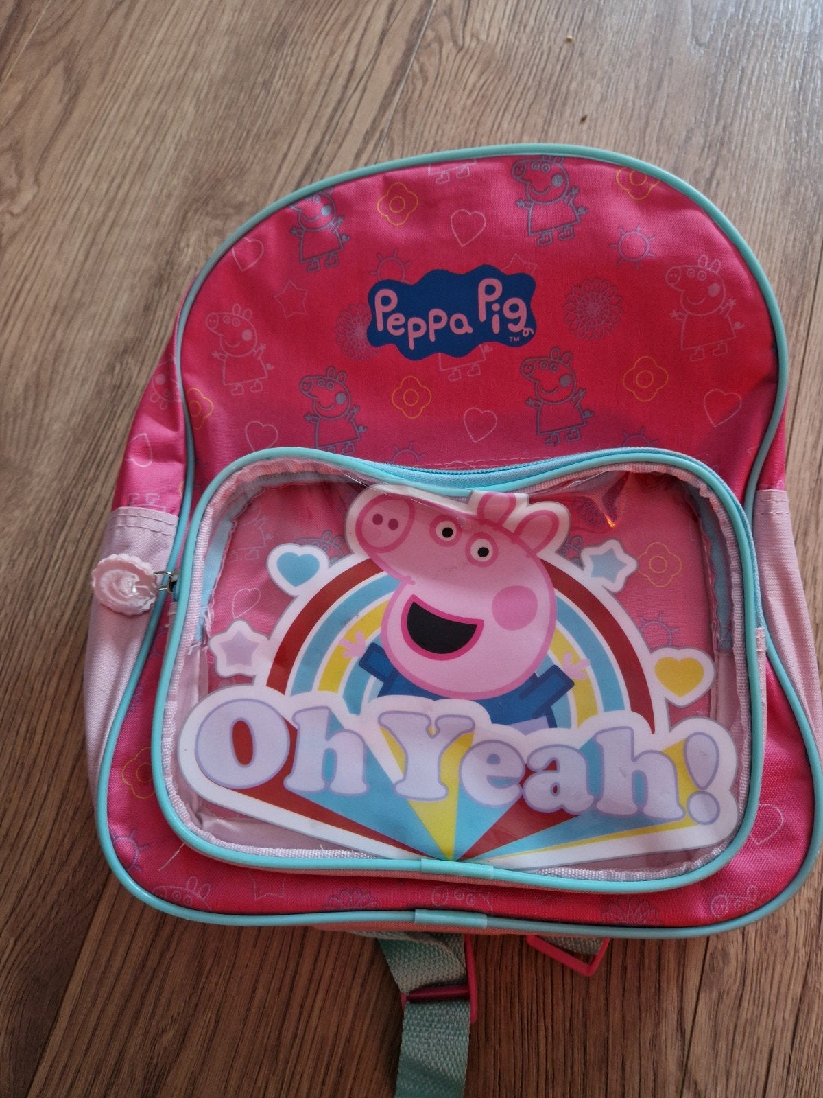 peppa pig schooltasje, Ophalen of Verzenden, Gebruikt, Overige merken, 30 tot 45 cm