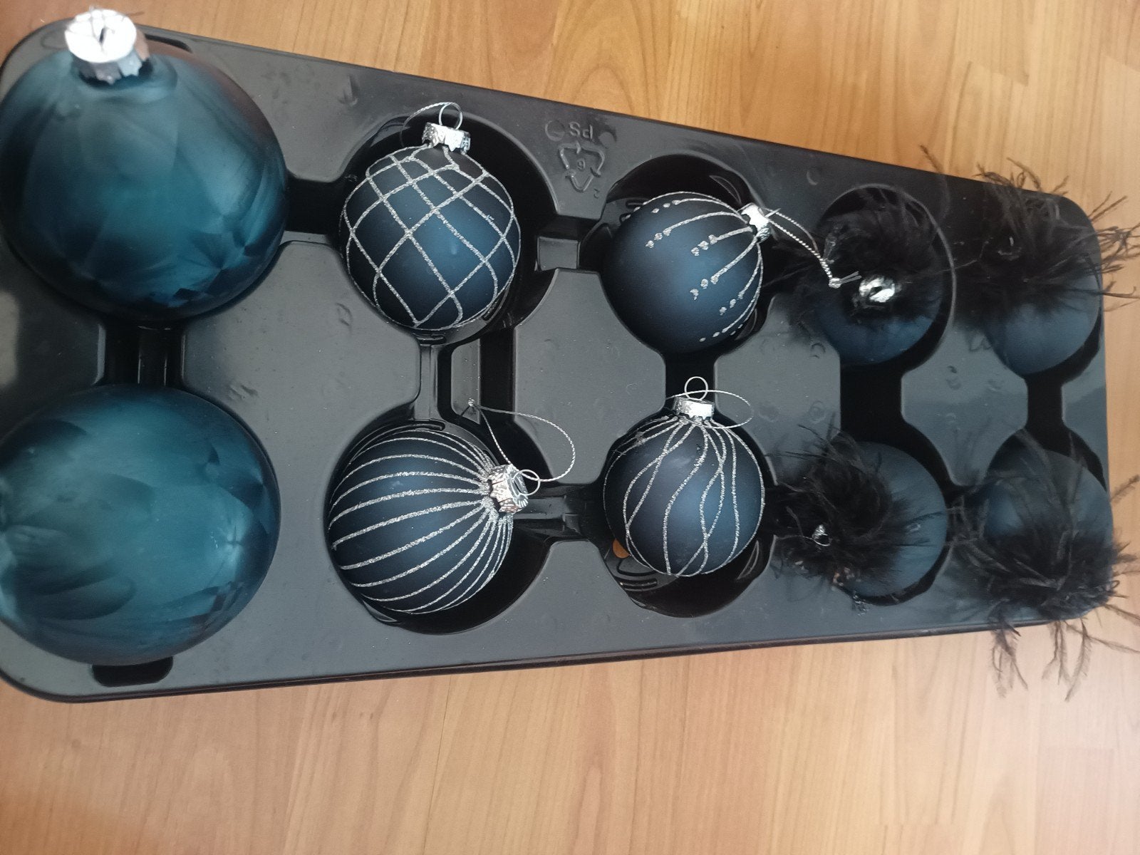 blauwe kerstboom versiering, Ophalen, Zo goed als nieuw