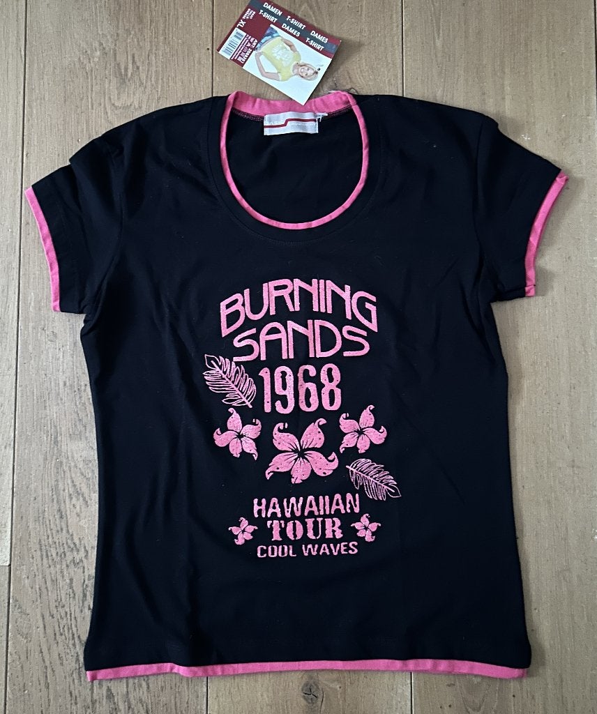 Basic Equipment t-shirt zwart/roze mt XL / 44, Kleding | Dames, Basic Equipments, Zwart, Maat 42/44 (L), Nieuw