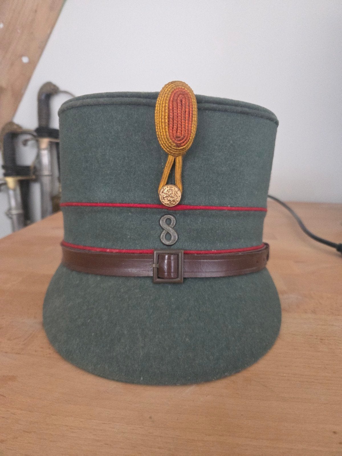 Kepie M1928 Onderofficier 8 RA, Ophalen of Verzenden, Landmacht, Nederland, Helm of Baret