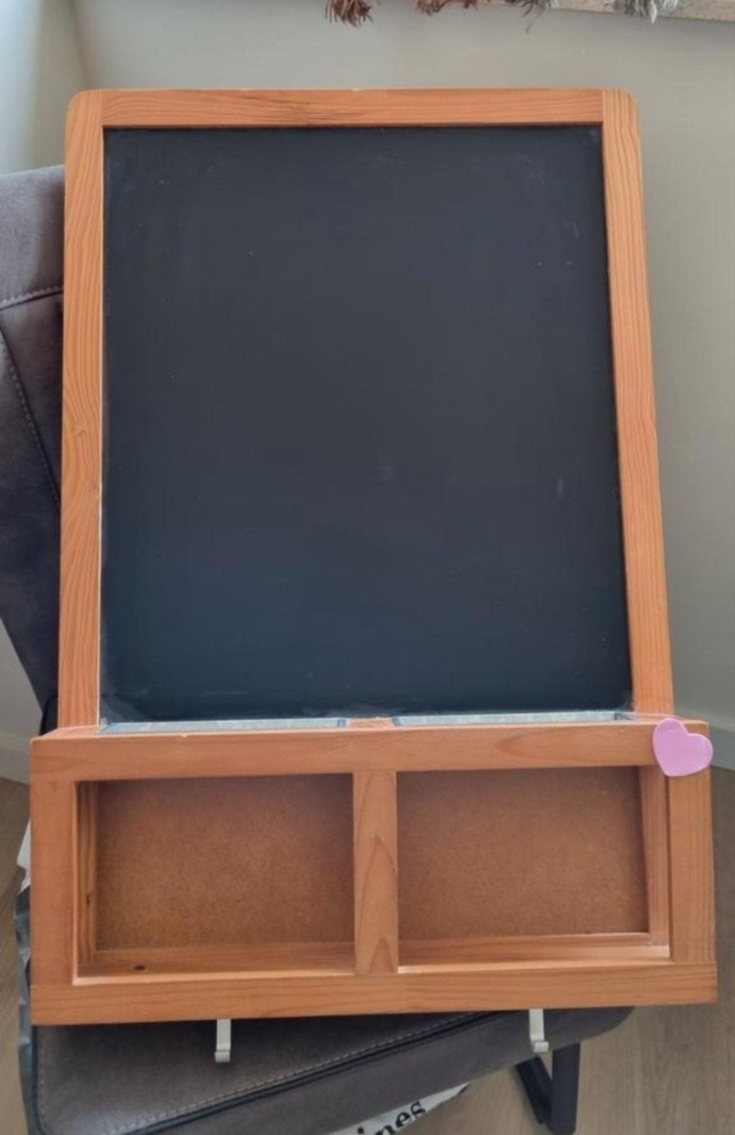 Schoolbord met krijt en magneetveld 2 in 1, Ophalen, Krijtbord