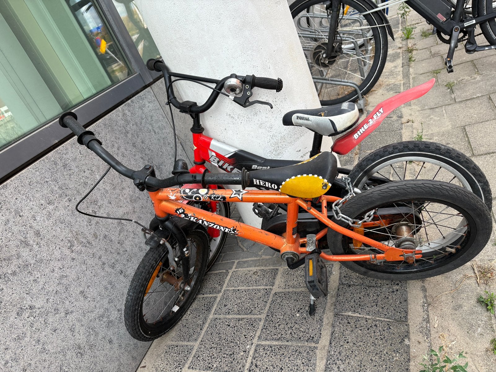 16 inch kinderfiets, Ophalen of Verzenden, Zo goed als nieuw, Staal, 16 tot 20 inch