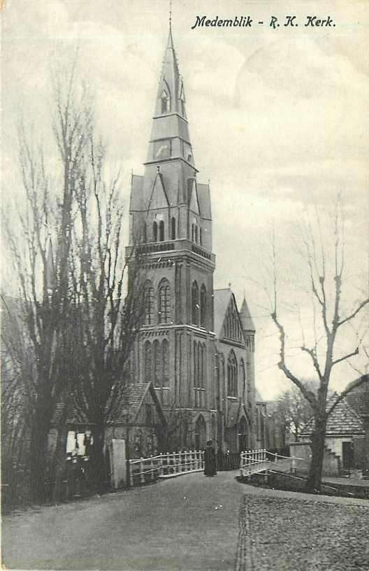 377-435-007 Medemblik RK Kerk, Verzamelen, Verzenden, Voor 1920, Noord-Holland