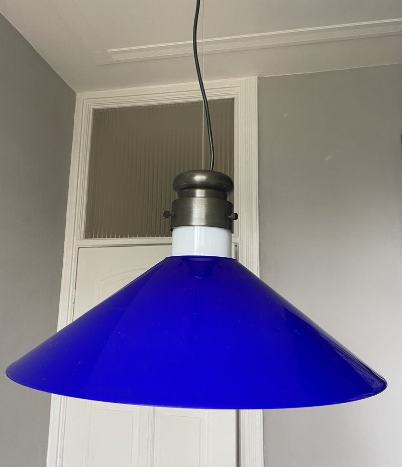 Vintage Deens design hanglamp, Huis en Inrichting, Ophalen, Scandinavisch design, E27 (groot), Zo goed als nieuw
