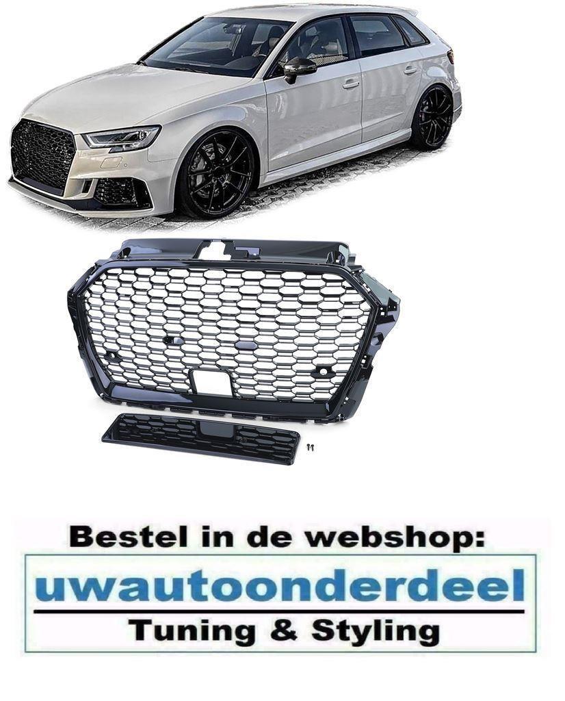 Sport Grill Zwart Honingraat Geschikt Voor Audi A3 8V RS3 AC, Verzenden, Automotive Parts, A.parts@hotmail.nl, Trasmolenlaan 12 3447 GZ Woerden