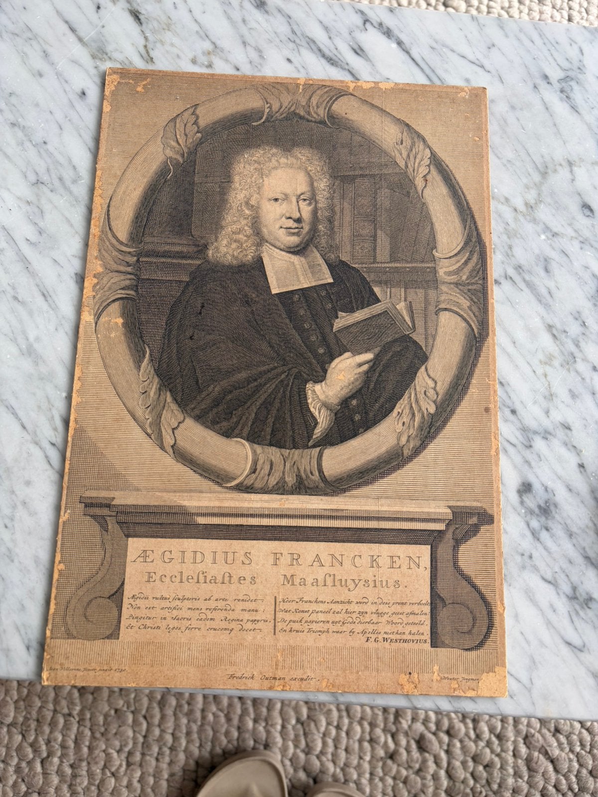 Aegidius Francken (1676 - 1743), Antiek en Kunst, Kunst | Etsen en Gravures, Ophalen of Verzenden