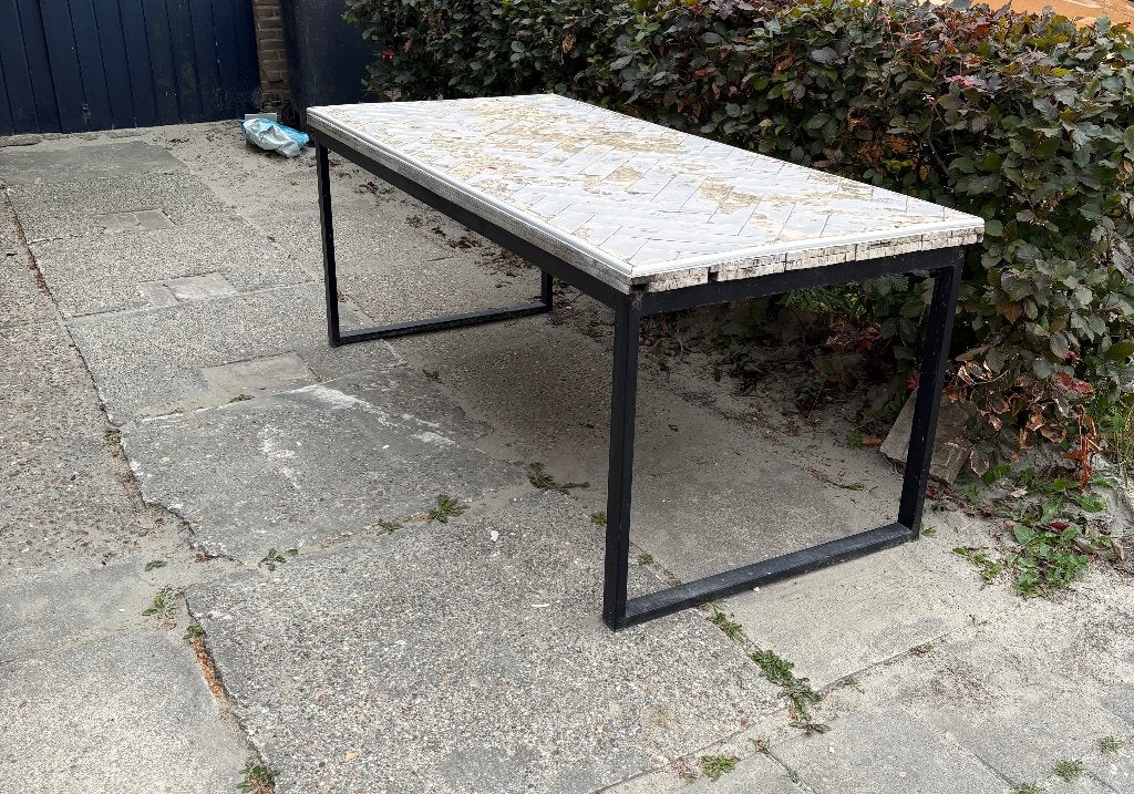 Gratis tuin/ klustafel, Ophalen, Gebruikt, Rechthoekig, Overige materialen